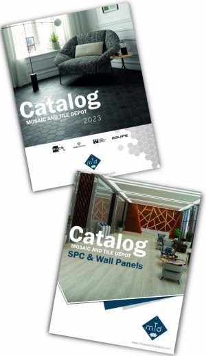 VIP trade catalogs featuring exclusive designs from the tile and stone depot near me.
