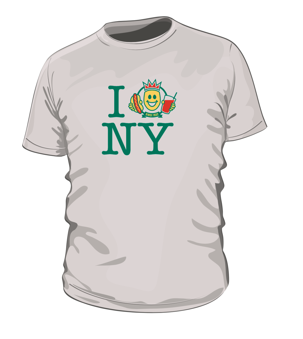 White t-shirt with 