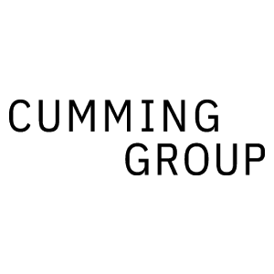 Black text reading “CUMMING GROUP” on a white background