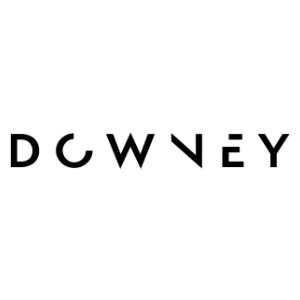 Stylized black DCWNEY logo on a white background