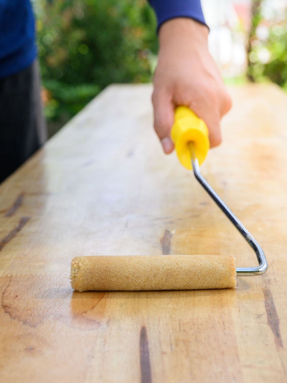 Painting a deck