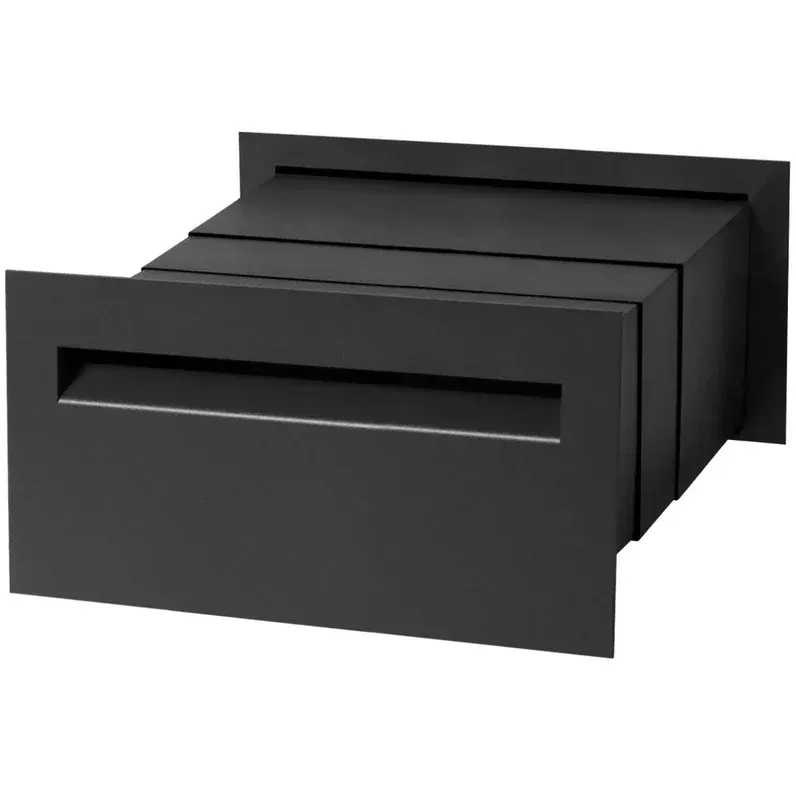 Palazzo A4 Brick Letterbox - Black — Quality Fences 4 U in Gympie, QLD