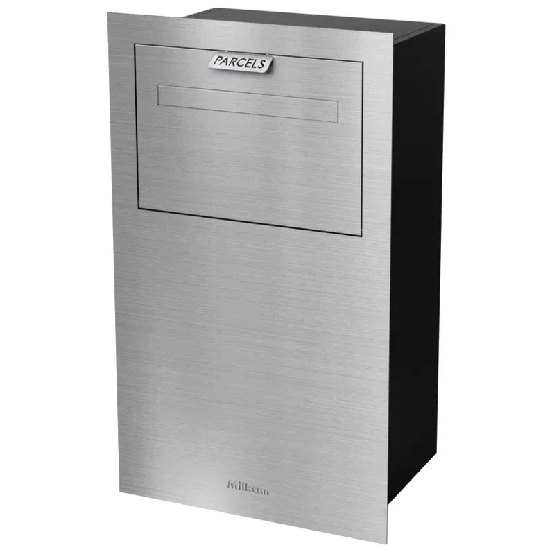 Zurich Large Parcel Fence/Brick Letterbox - Black — Quality Fences 4 U in Gympie, QLD