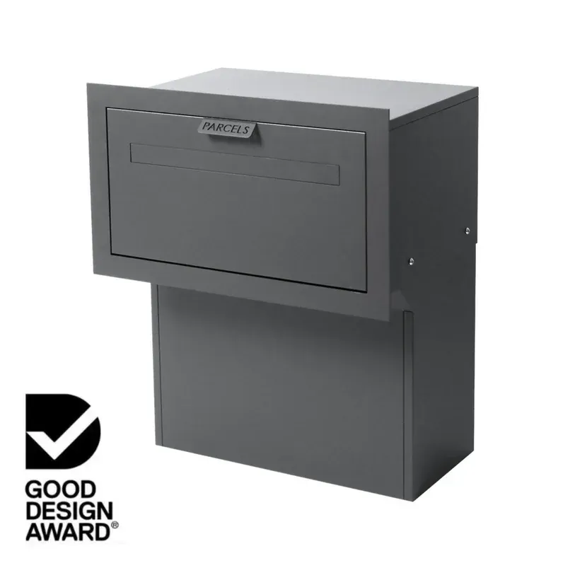 Geneva Parcel Fence/Brick Letterbox - Charcoal — Quality Fences 4 U in Gympie, QLD