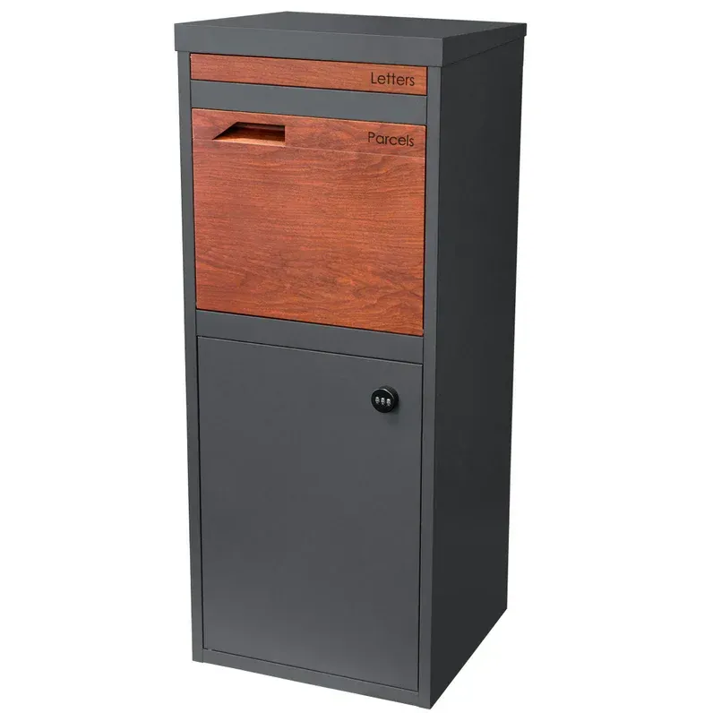 Parcel Pal 2 Pillar Letterbox - Merbau — Quality Fences 4 U in Gympie, QLD