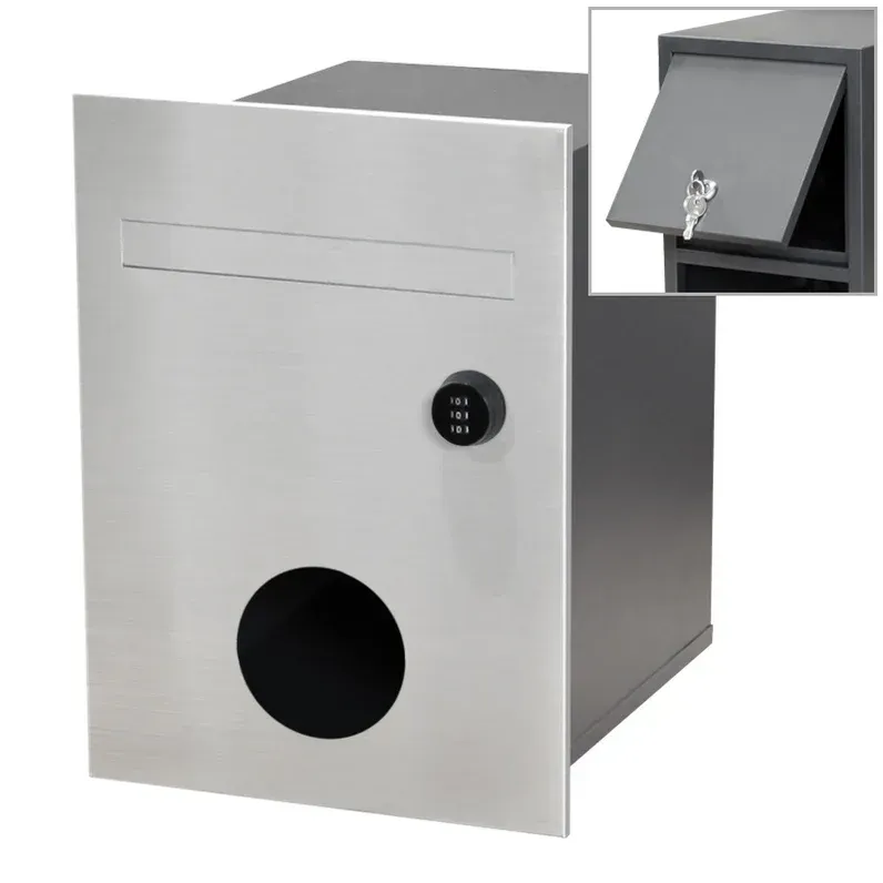 Monza Parcel Fence Letterbox - Charcoal — Quality Fences 4 U in Gympie, QLD