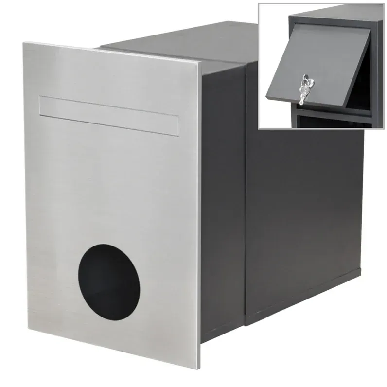Monza Brick Letterbox - Charcoal — Quality Fences 4 U in Gympie, QLD