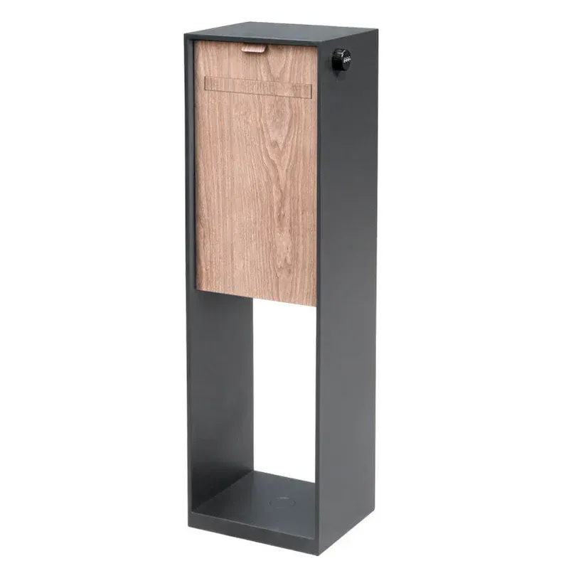 Vienna Parcel Pillar Letterbox - Bark — Quality Fences 4 U in Gympie, QLD