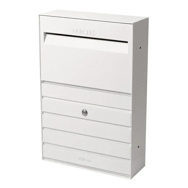 Florence Parcel Small Wall Mount Letterbox - White — Quality Fences 4 U in Gympie, QLD