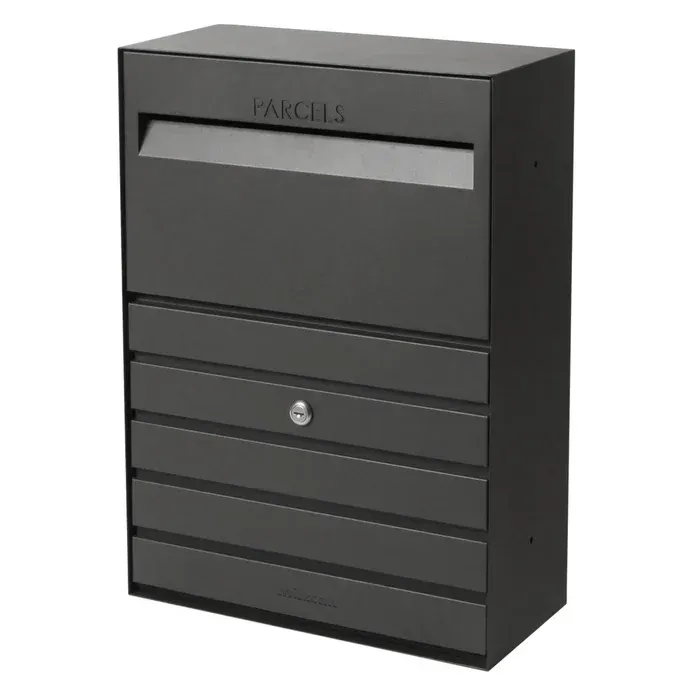 Florence Parcel Medium Wall Mount Letterbox - Charcoal— Quality Fences 4 U in Gympie, QLD