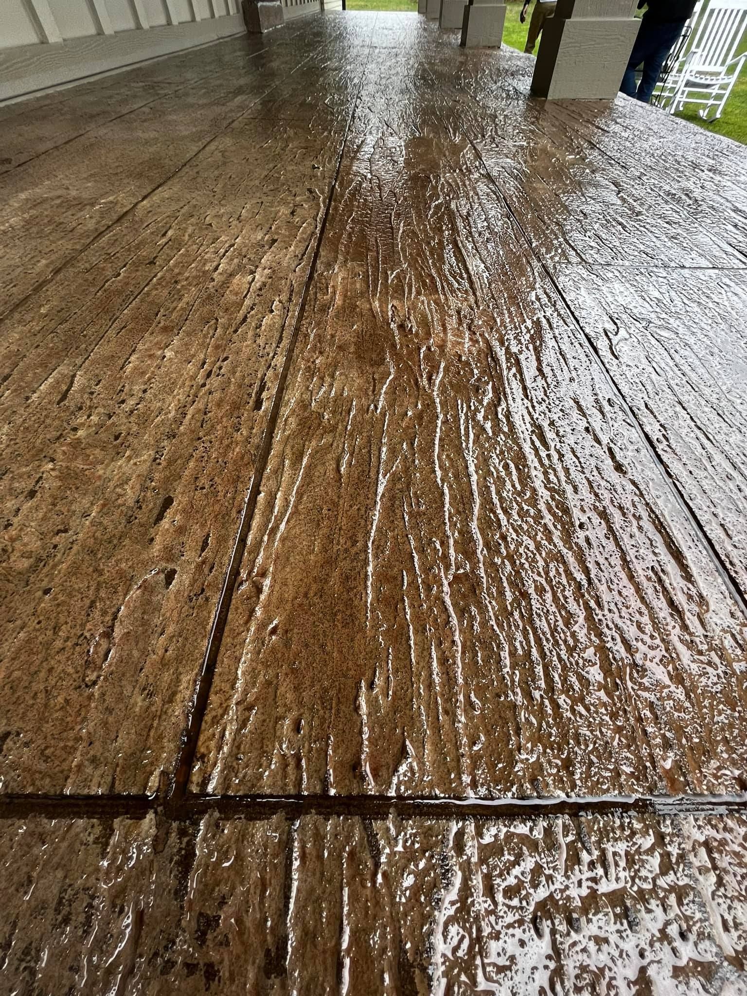 custom concrete stain and sealer