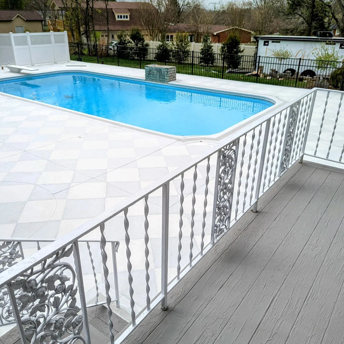 custom pool deck