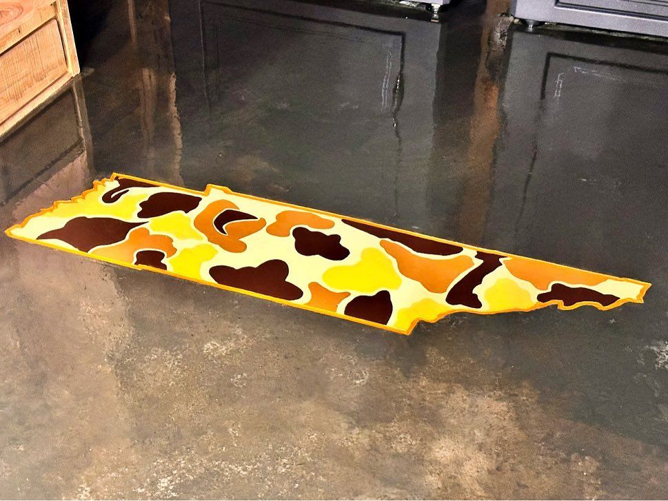 custom tn camo concrete design