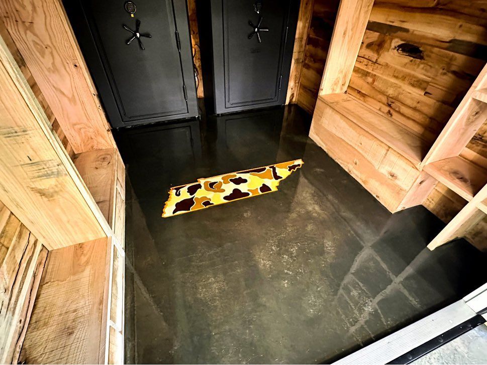 custom tn camo concrete design