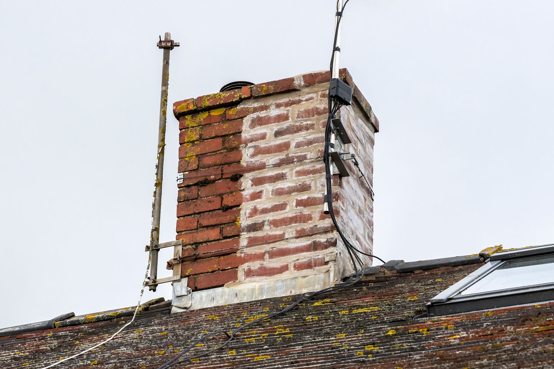 Chimney repaired with a recent repointing of its mortar cement – Macungie, PA - Anytime Todd's Chimney Sweeping