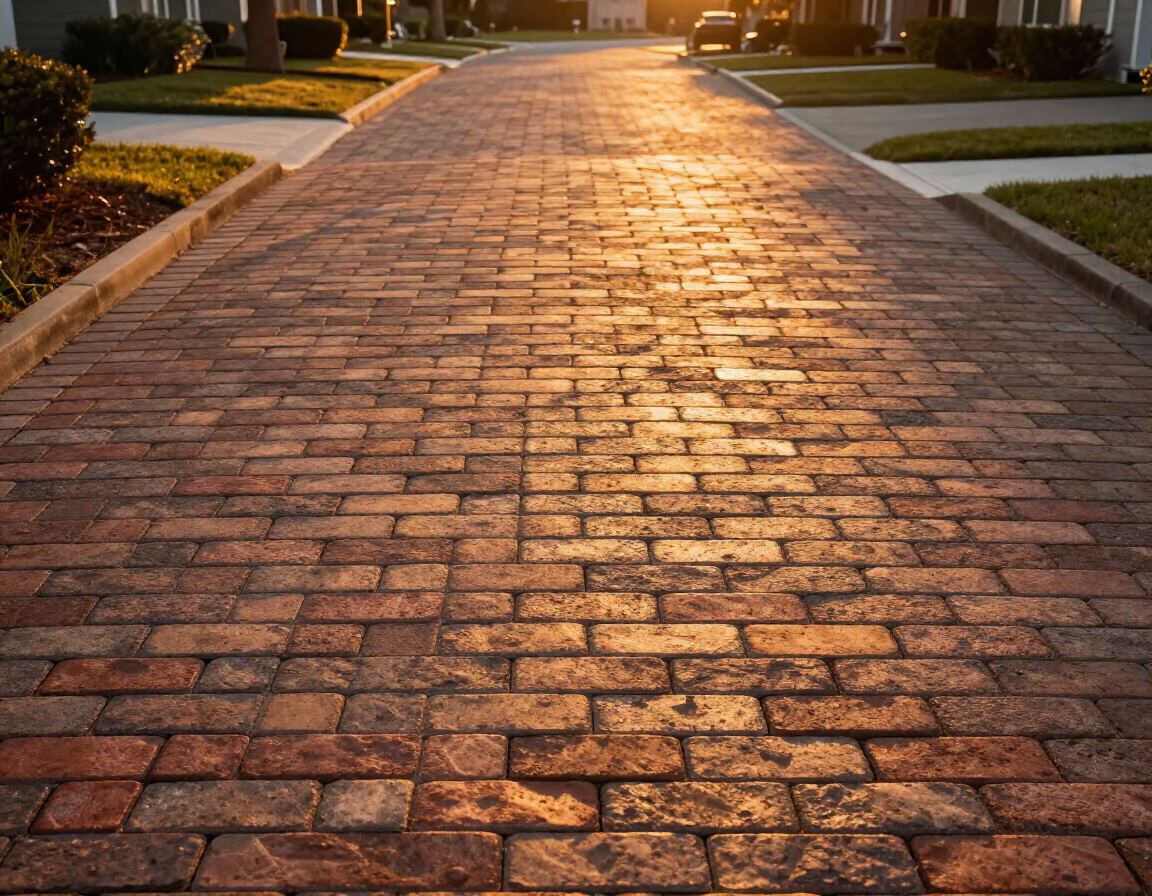 Brick paver driveway - Fellsmere FL