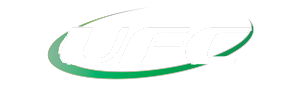 Green swoosh logo with faint white lettering on a white background