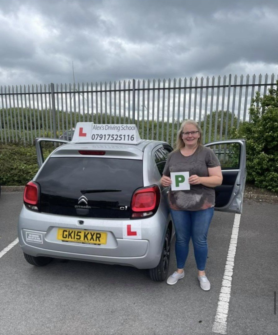 A huge well done to Sarah for passing her test first time today! Will miss our chats, happy driving.