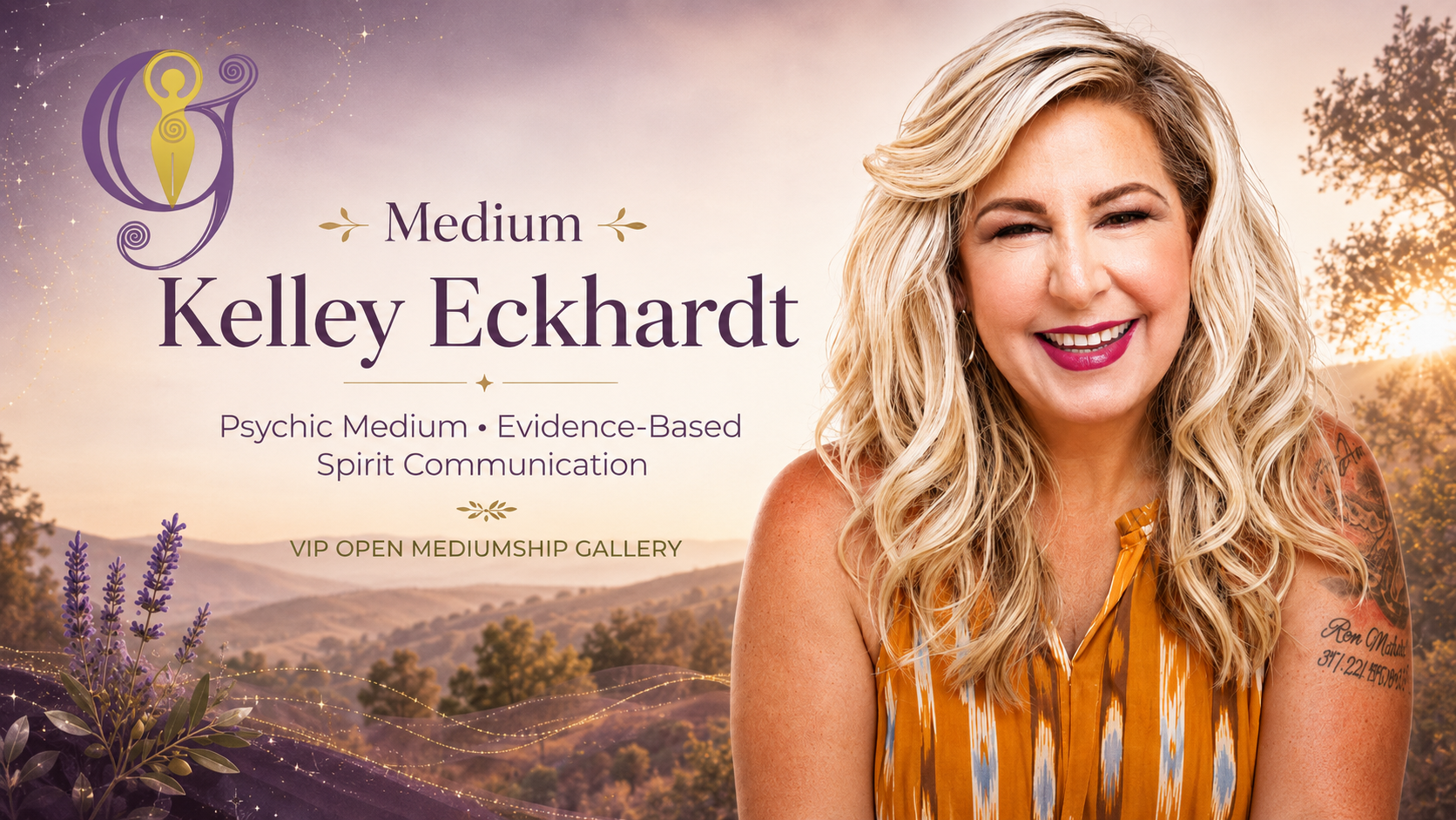 Psychic Medium Kelley Eckhardt, featured VIP presenter at Yosemite Goddess Festival