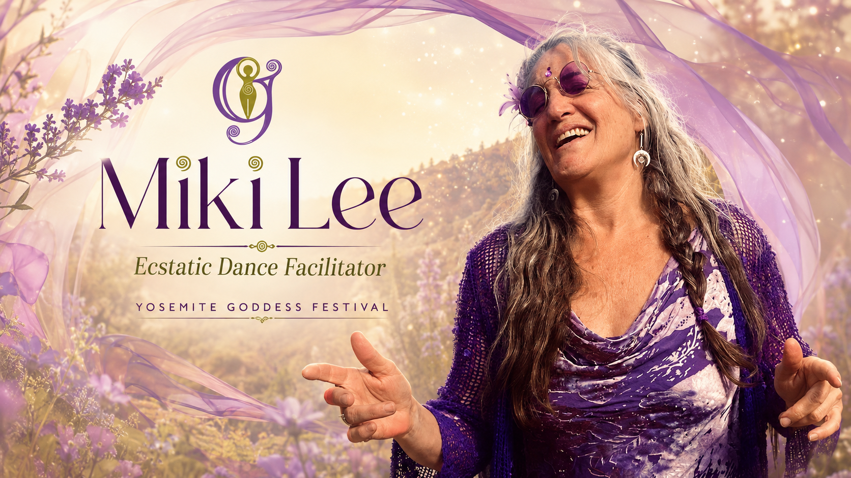 Miki Lee, movement and Ecstatic Dance facilitator at Yosemite Goddess Festival