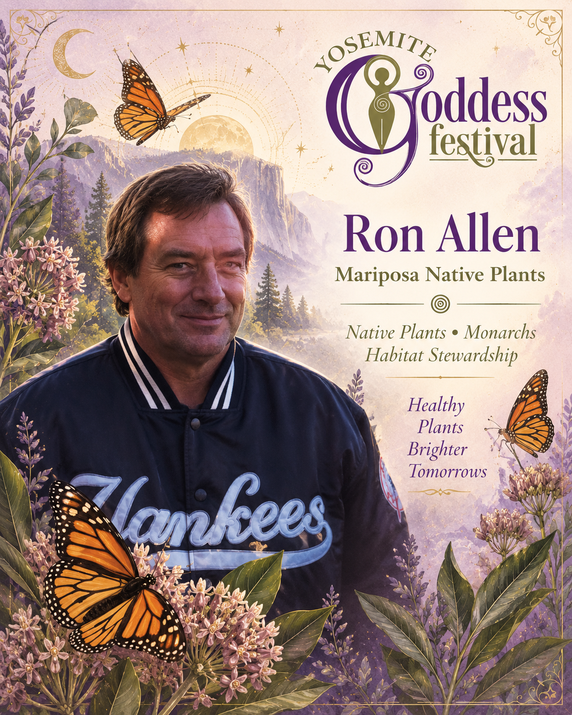 Ron Allen of Mariposa Native Plants, native plant expert and featured presenter at Yosemite Goddess Festival.