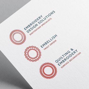 a piece of paper that says embroidery design solutions on it