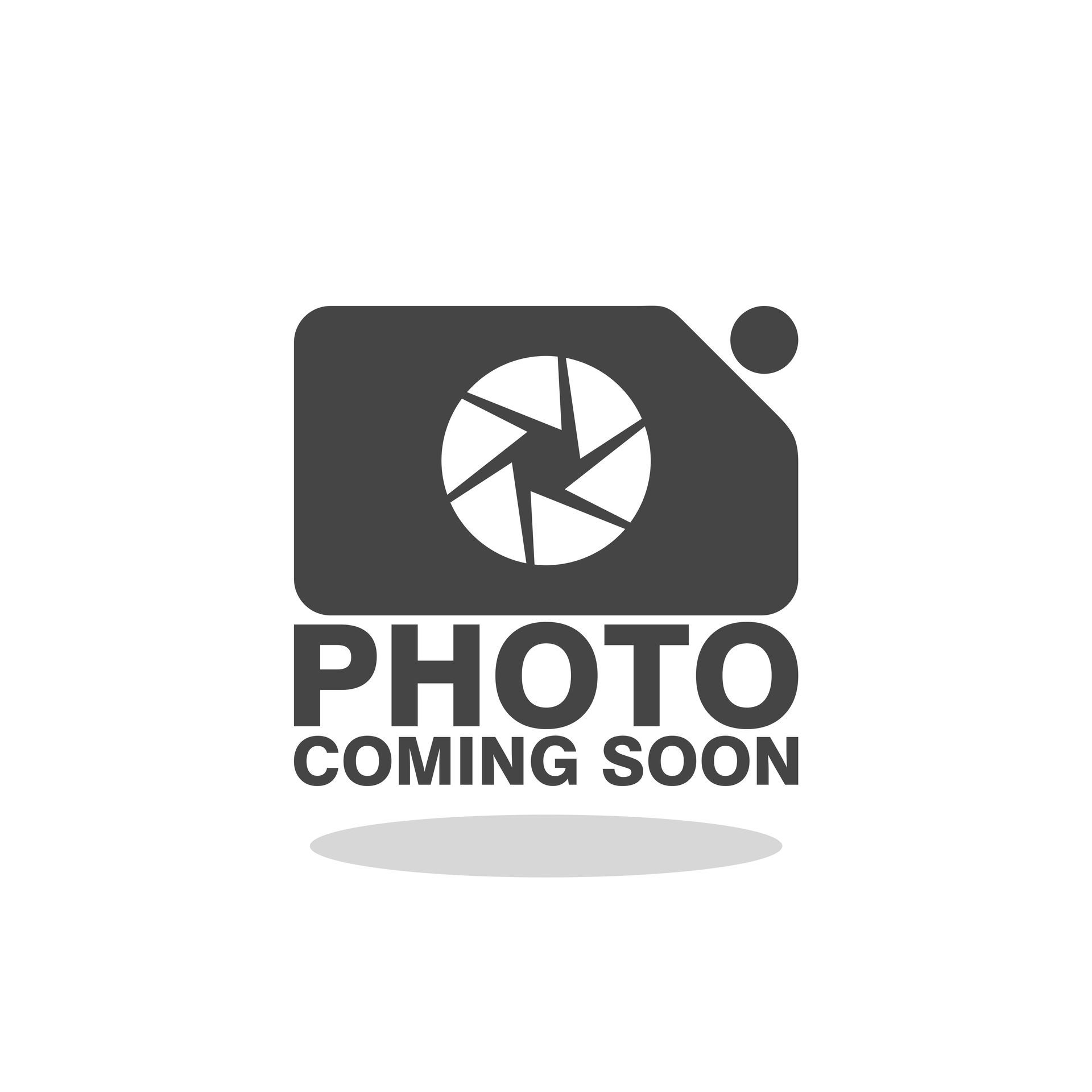 Gray camera icon with “PHOTO COMING SOON” text and a small oval shadow underneath