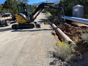 Site Preparation — Highway progress in Santa Fe, NM