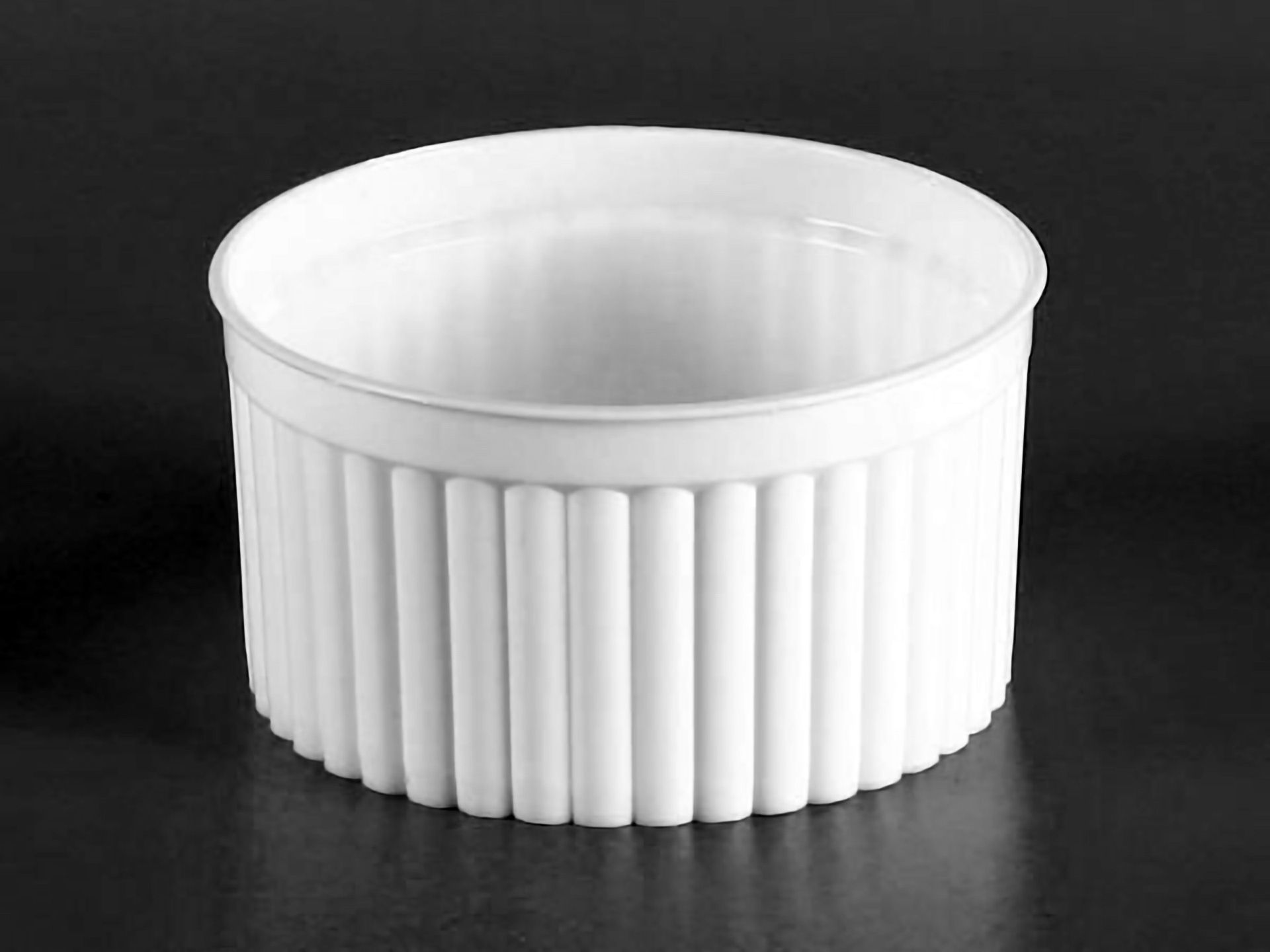 PP Plastic Ripple Cup - White, Safe & Affordable