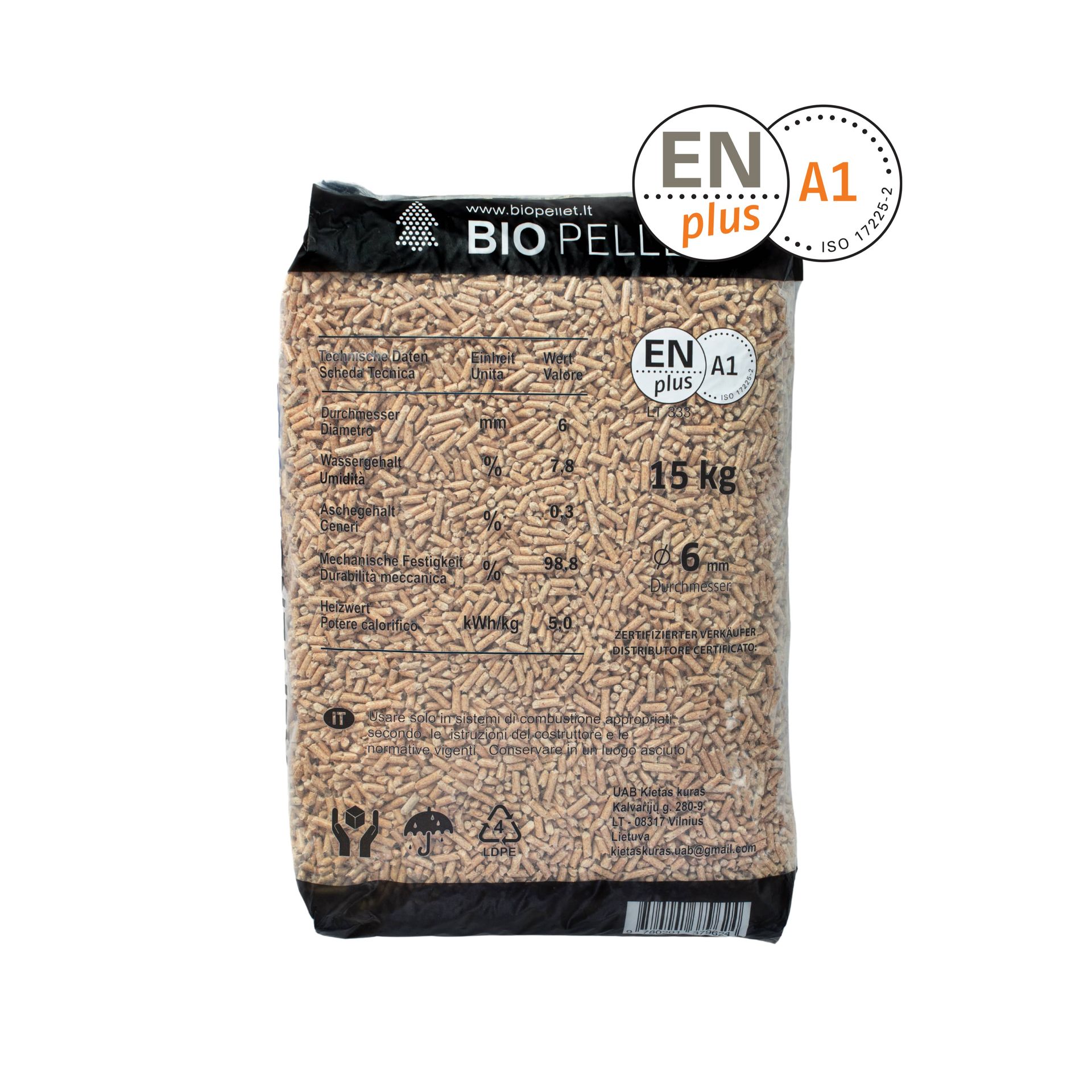 eiken pellets voor de pelletkachel