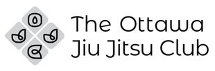 Logo for The Ottawa Jiu Jitsu Club with four martial arts icons in a diamond shape