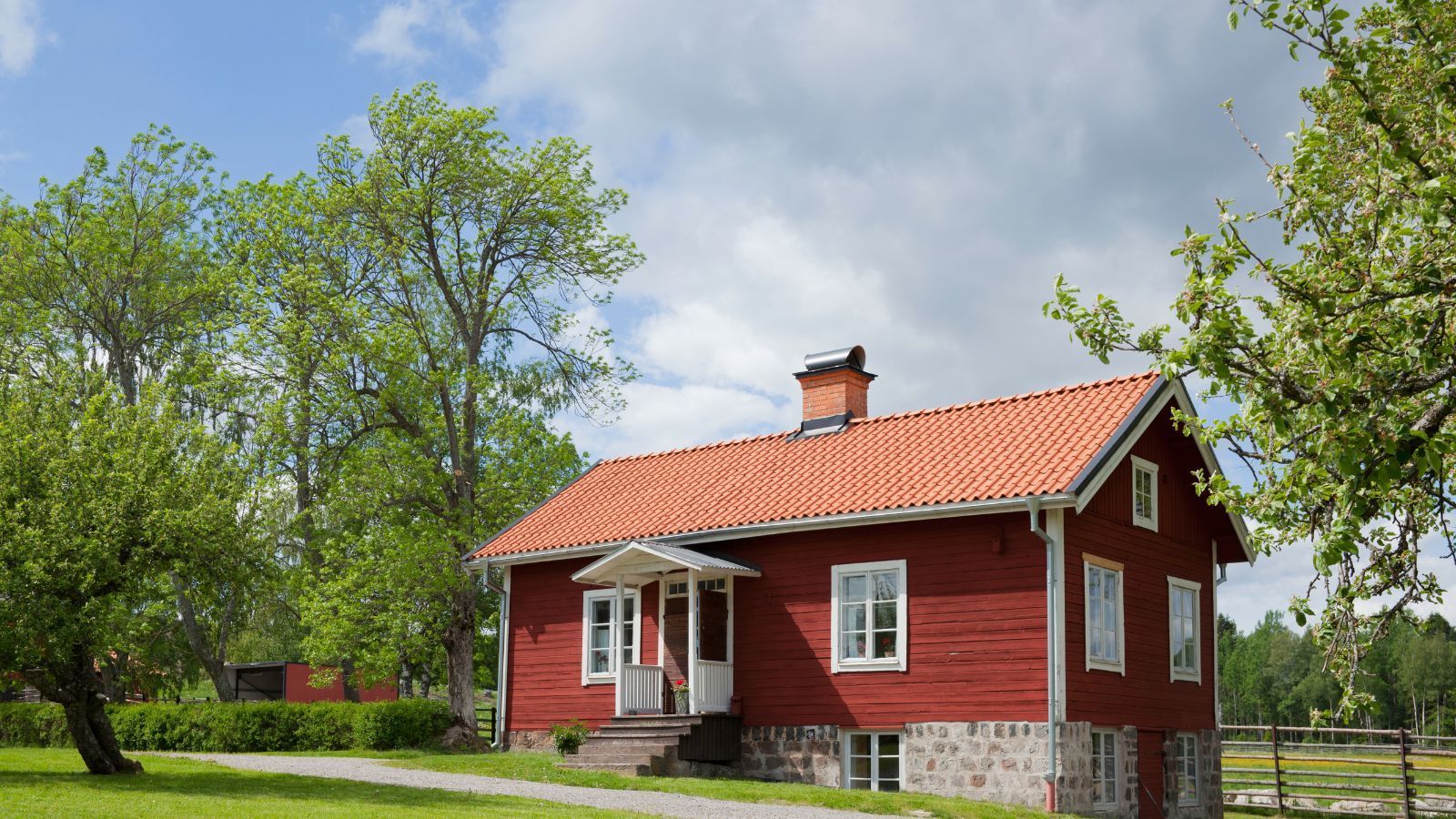 home with land in the country