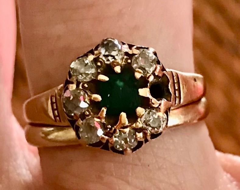 Ring with damaged bent prongs