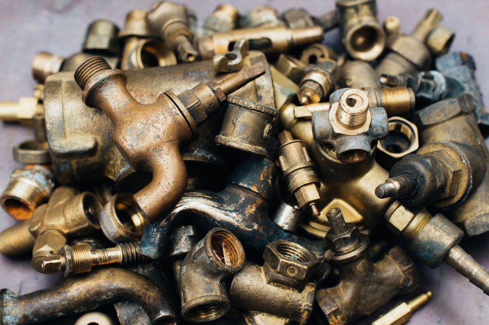 Collection of recyclable brass scrap metals available on our website — Professional Scrap Metal Recycling in Palmerston, NT
