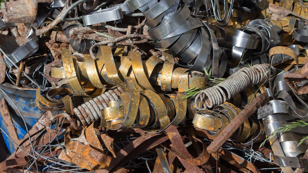 Assorted Collection of Weathered Metal Structures and Scrap Metal Texture — Scrap Metal Recycling Centre in Woolner, NT