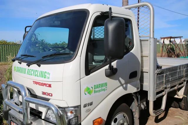 Darwin Recycling Delivery Truck — Professional Air Conditioner Recycling in Woolner, NT