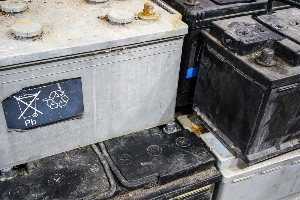 Collection of Scrap Batteries and Car Batteries Ready for Recycling — Professional Scrap Metal Recycling in Winnellie, NT