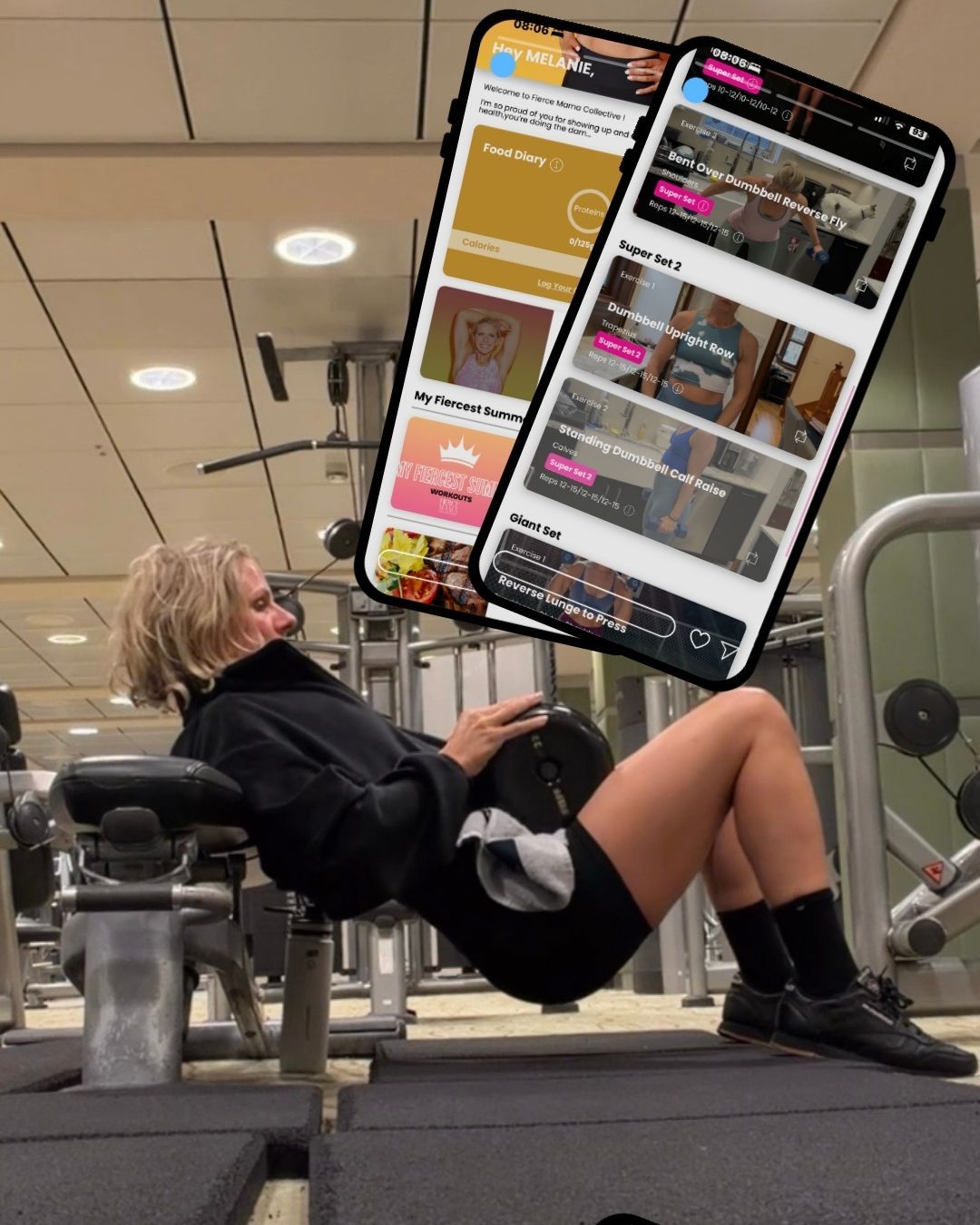 Workout program inside the FMC app