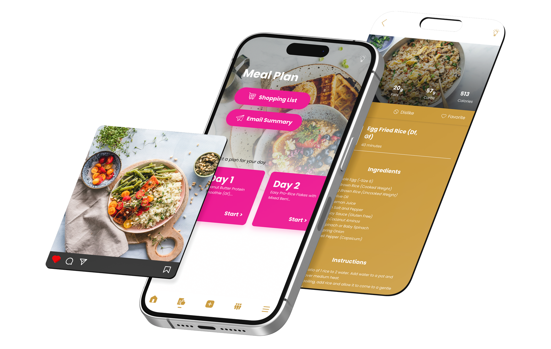 A cell phone with a cooking app on it. Melanie Duettchen - Fierce Mama Collective