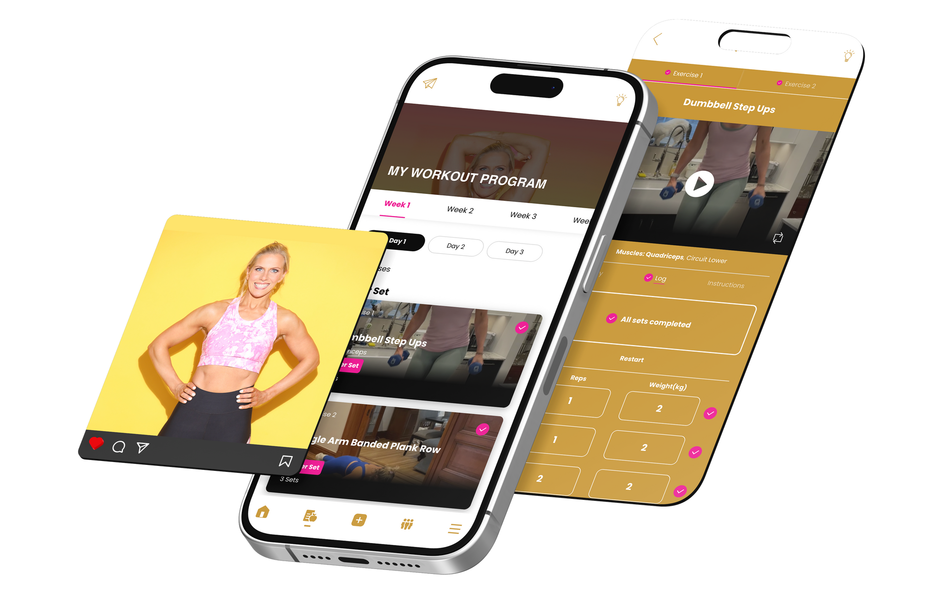 A cell phone with a picture of a woman on the screen. Melanie Duettchen - Fierce Mama Collective