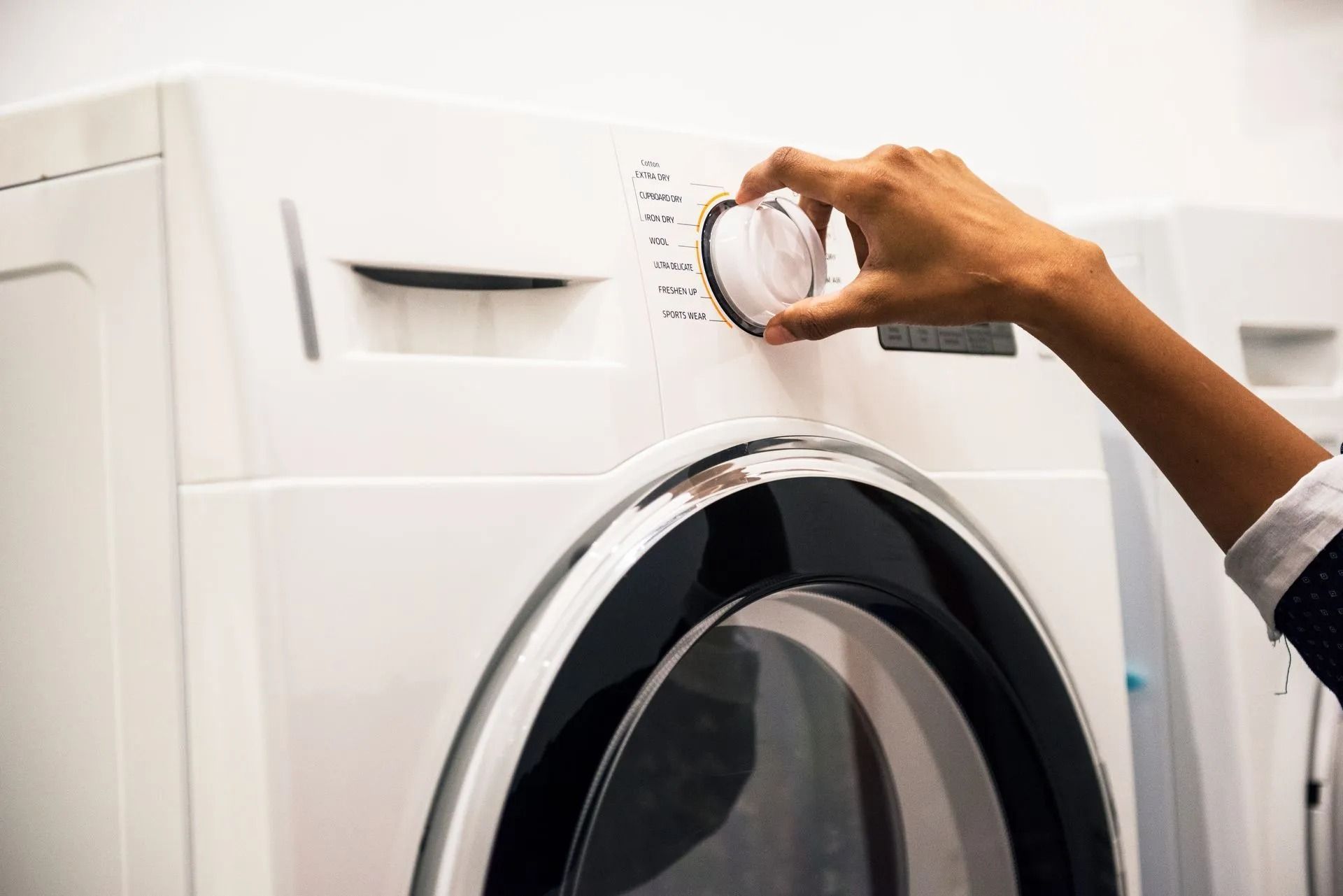 Woman doing laundry