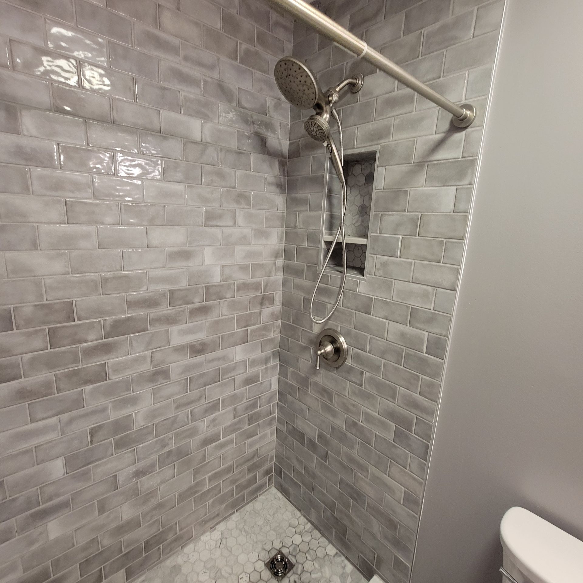 FULL GUEST BATHROOM REMODEL| CHROME SUBWAY TILES| DES PERE, MO | JUST BATHROOMS 636 FULL GUEST BATHROOM REMODEL| CHROME SUBWAY TILES| DES PERE, MO | JUST BATHROOMS 636