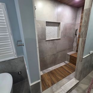NEW SHOWER INSTALL FOR AGING IN PLACE| ST PETERS MO | JUST BATHROOMS 636