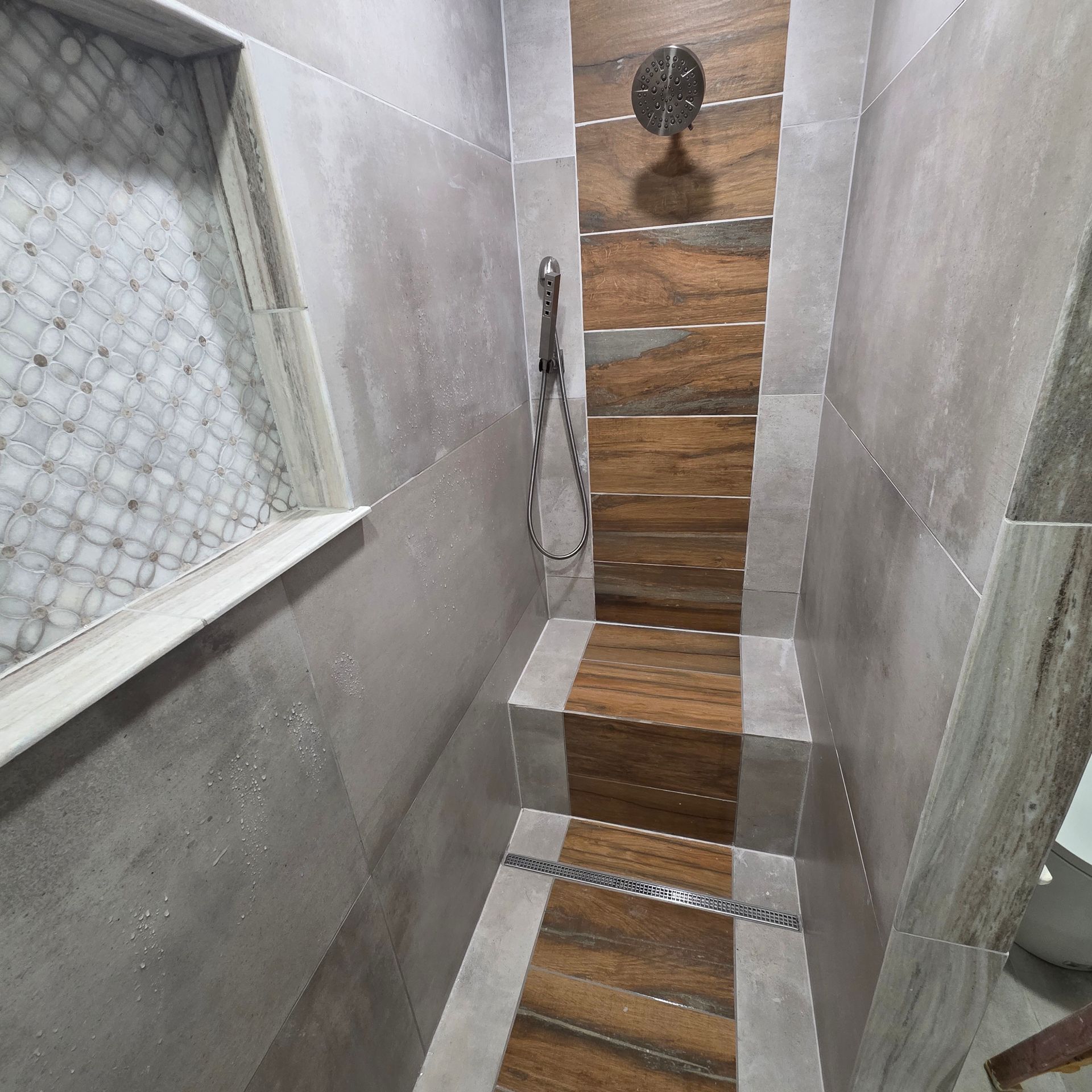 NEW SHOWER INSTALL FOR AGING IN PLACE| ST PETERS MO | JUST BATHROOMS 636 NEW WALK -IN SHOWER INSTALL FOR AGING IN PLACE| ST PETERS MO | JUST BATHROOMS 636