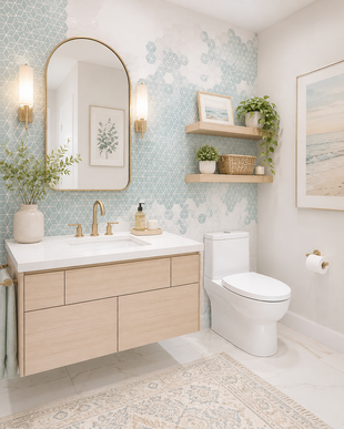 HALF GUEST BATHROOM | ST PETERS MO | JUST BATHROOMS 636
