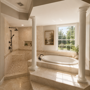 CLASSIC AND TIMELESS MASTER BATHROOM REMODEL| LAKE ST LOUIS,  MO | JUST BATHROOMS 636