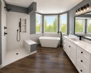 MASTER BATHROOM REMODEL| SPA INSPIRED SOAKING TUB WITH CURBLESS SHOWER | DARDENNE PRAIRIE MO | JUST BATHROOMS 636