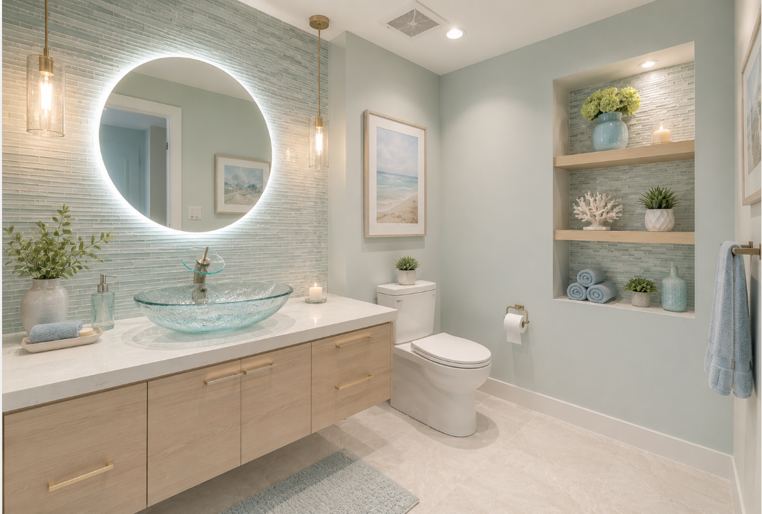HALF BATHROOM REMODEL | LAKE ST. LOUIS, MO | HALF BATHROOM REMODEL | LAKE ST. LOUIS, MO | JUST BATHROOMS 636