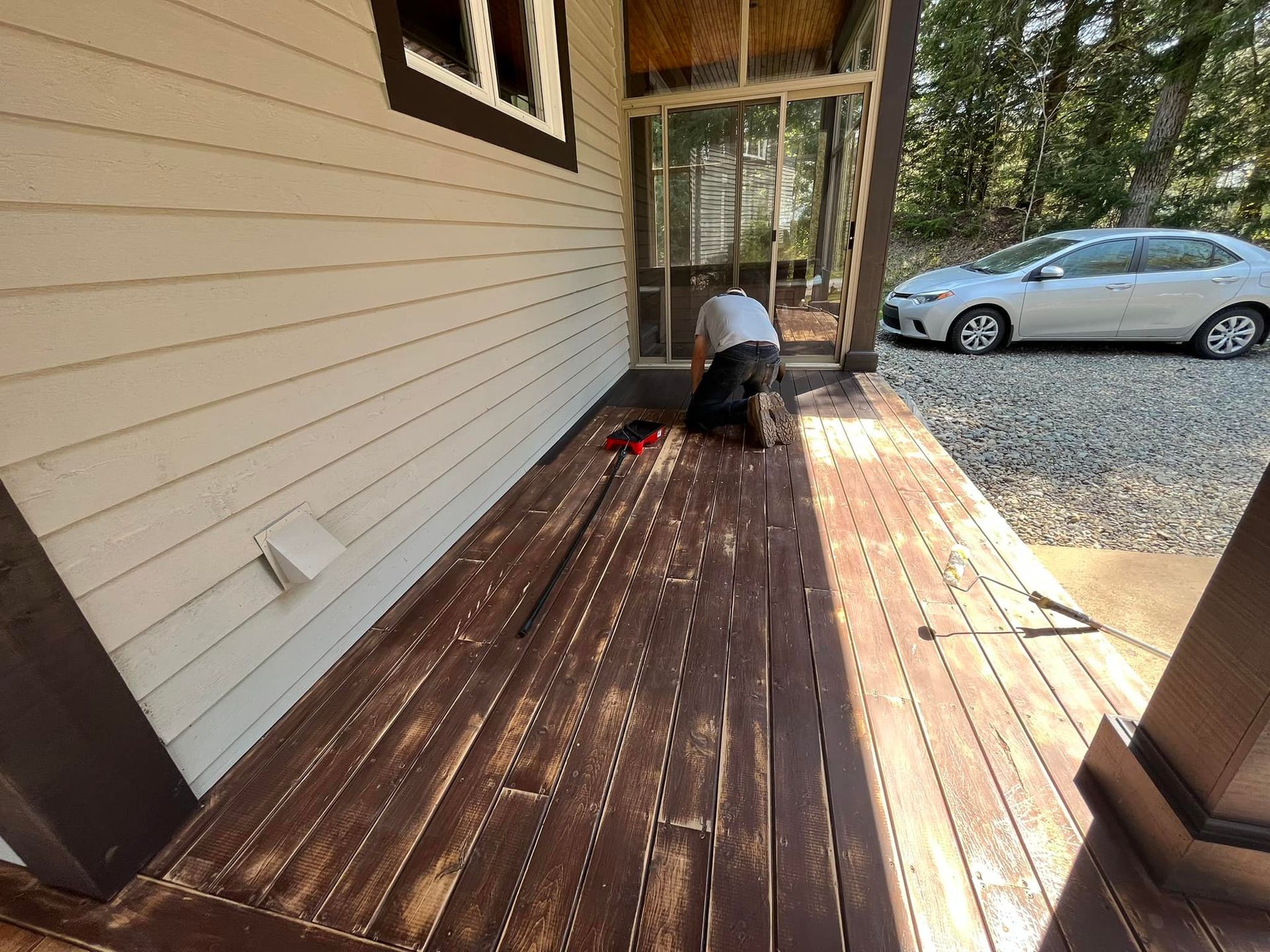 Décapage et sablage de patio