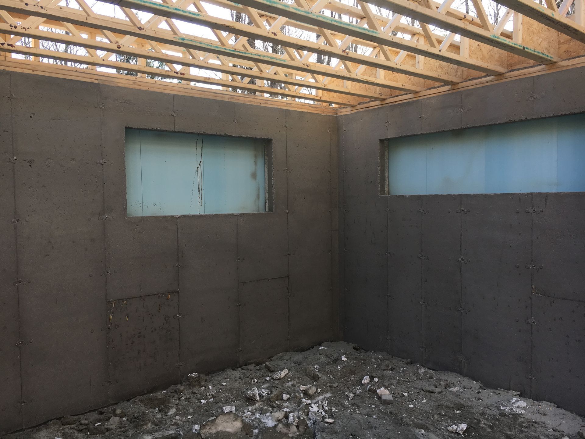 Nettoyage béton neuf (Après)